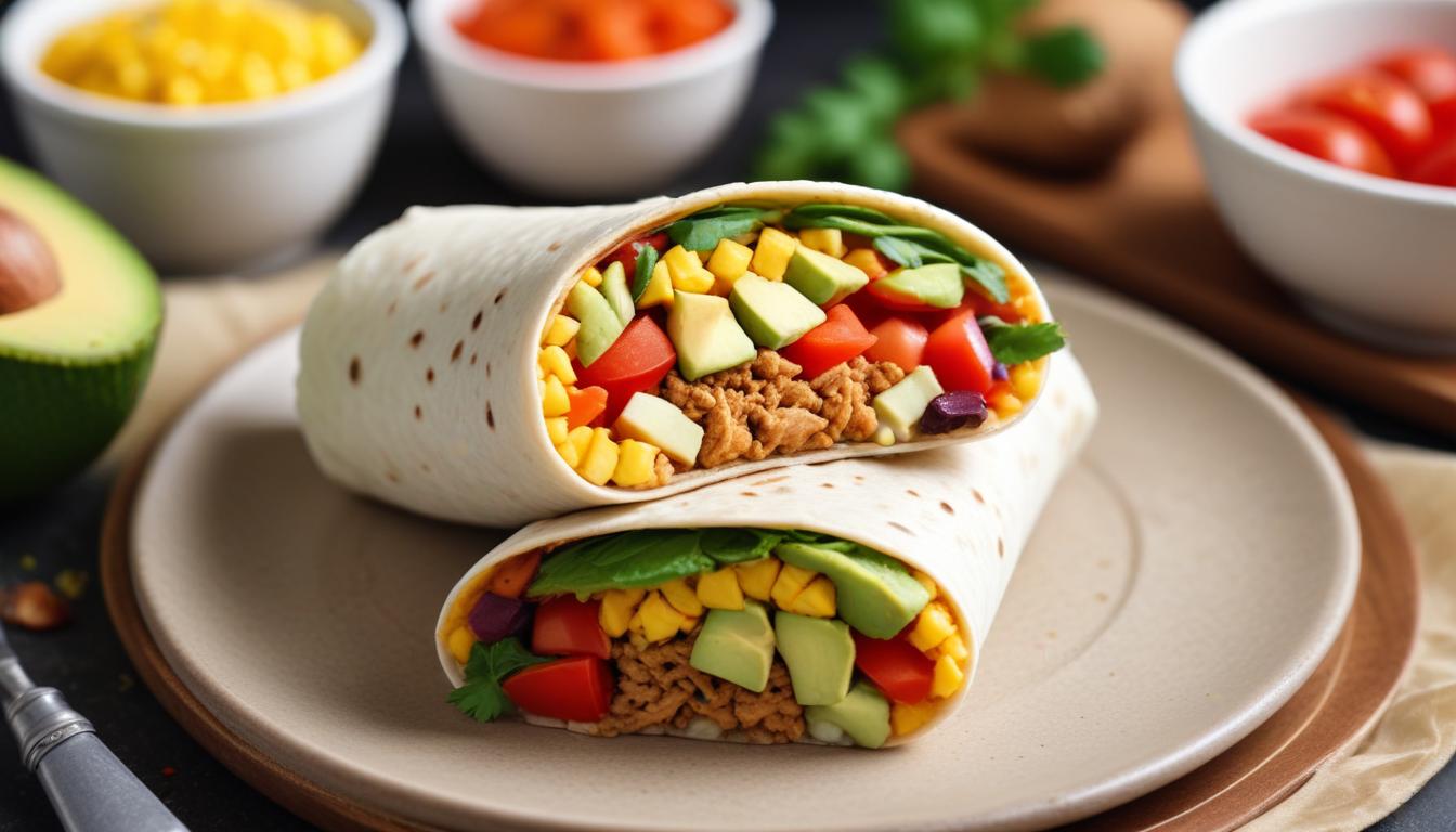 Kolay ve Hızlı Vegan Kahvaltı Burritosu: Badem Sütü İle Hazırlayın