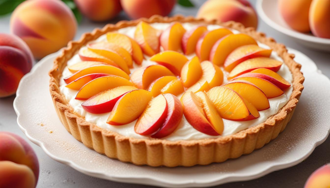 Lezzetli Şeftalili Tart Tarifi