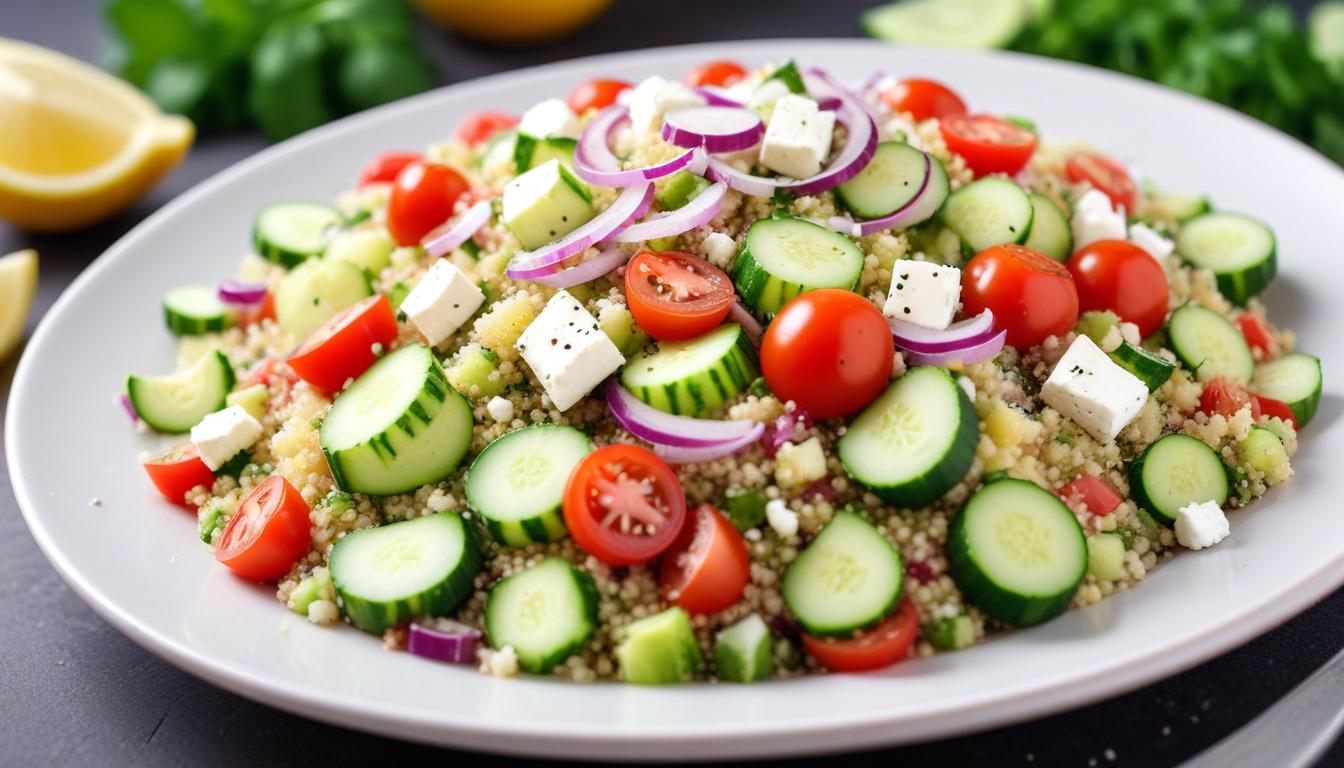 Besleyici Quinoa Feta Salatası