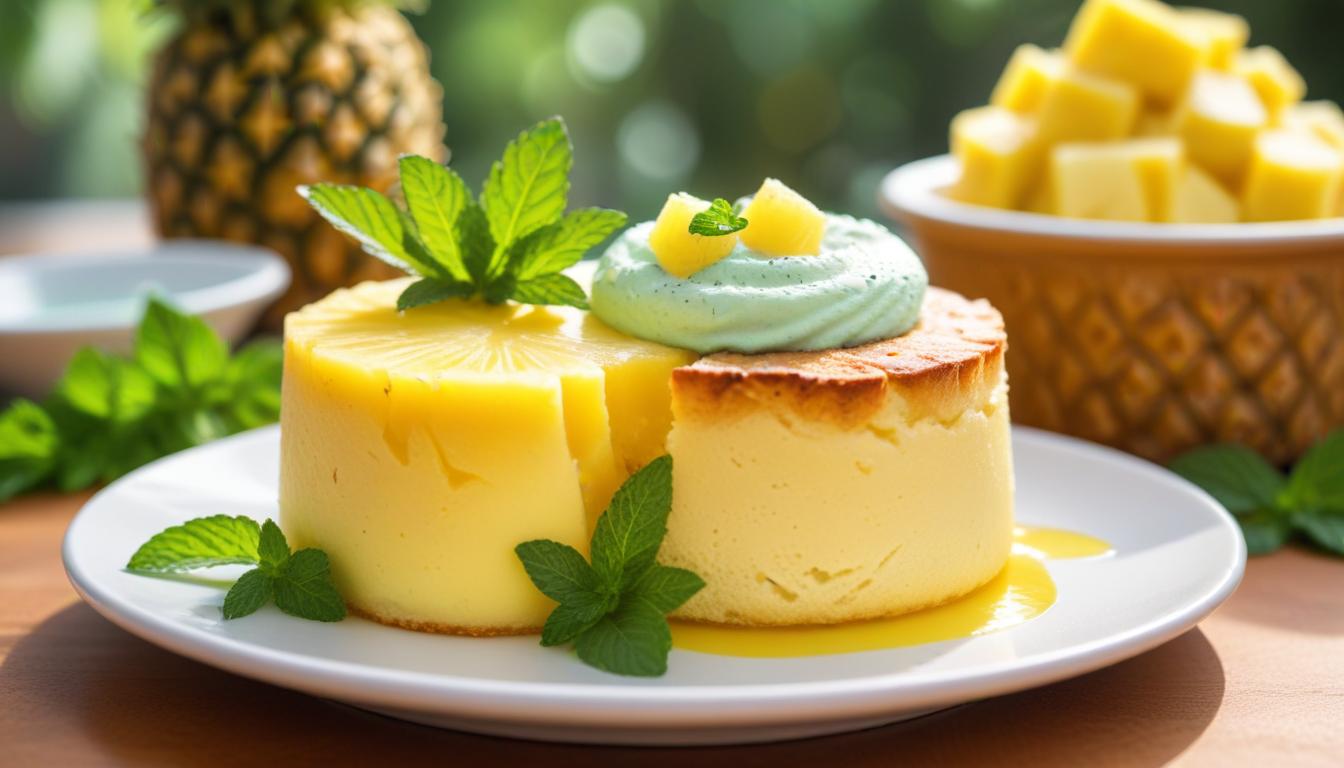 Ferahlatıcı Ananas ve Nane ile Sufle Tarifi