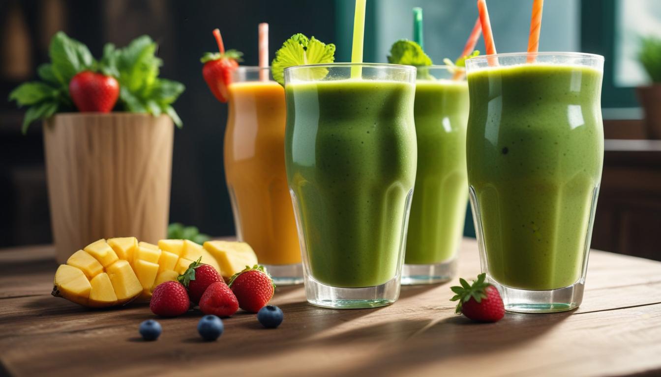 Besleyici Muz ve Çilek Karışımı Smoothie