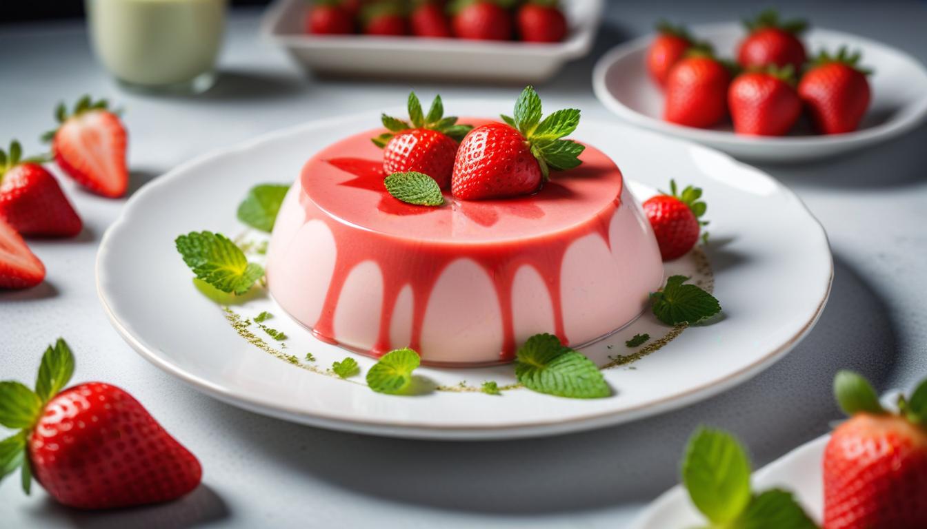 Lezzetli Çilekli Panna Cotta Tarifi