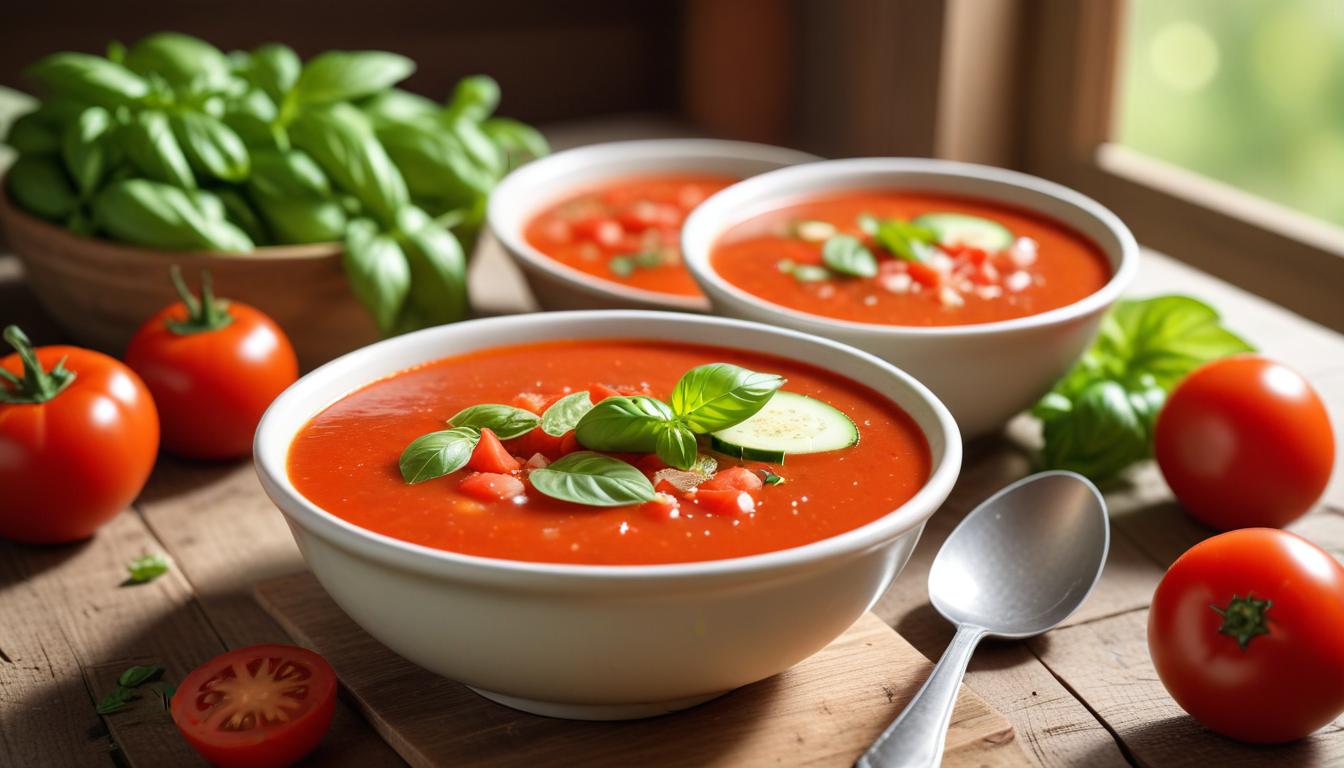 Serinletici İspanyol Soğuk Çorbası: Gazpacho Andaluz