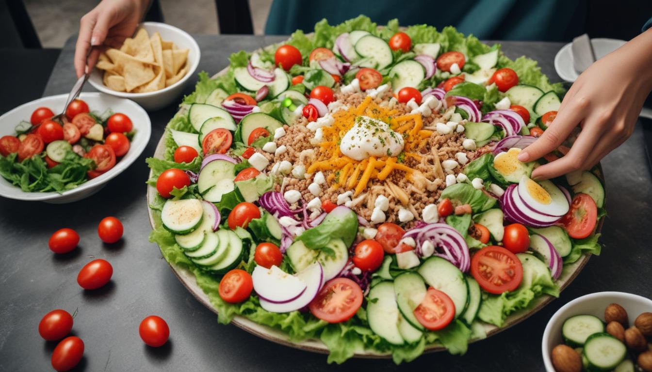 Tavuk Küpeleri ile Meyve Salatası