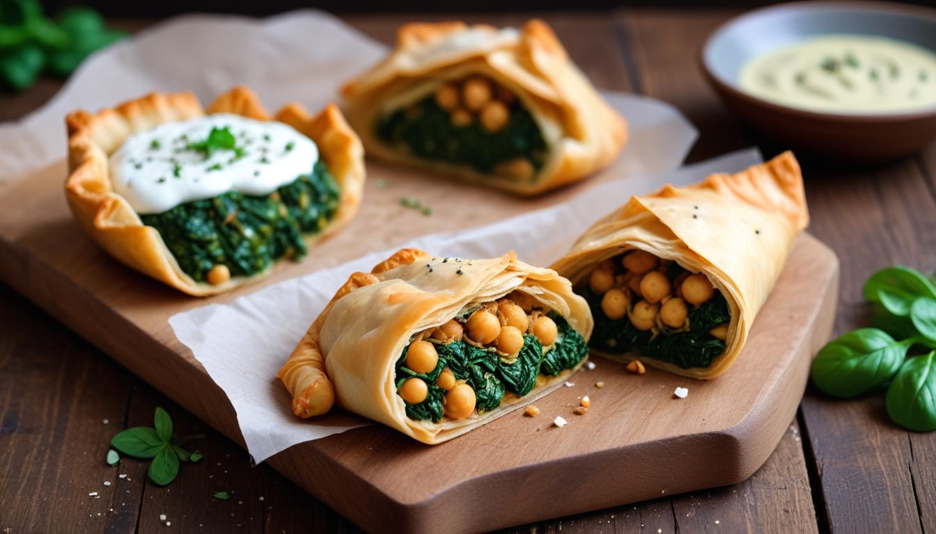 Besleyici Vegan Nohutlu ve Ispanaklı Börek Tarifi