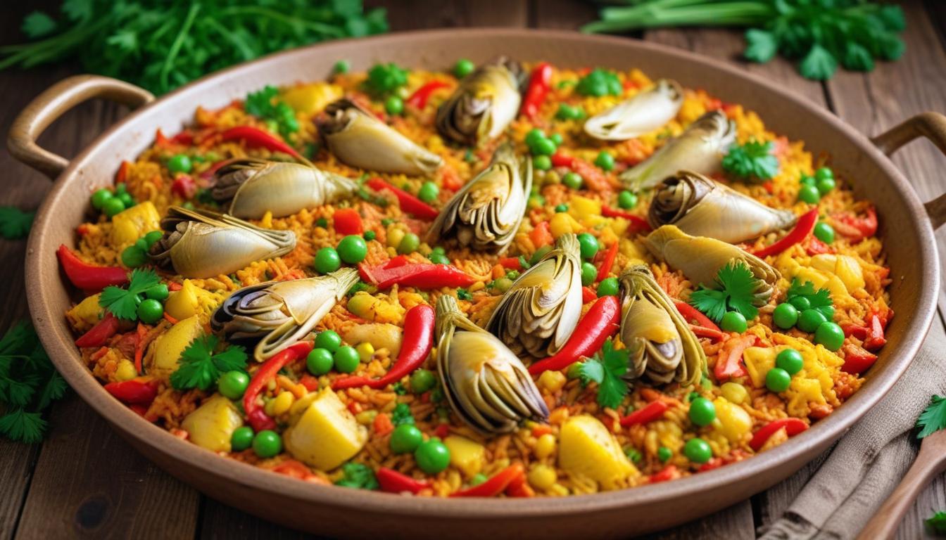 Enginarlı Vegan Paella: Özgün İspanyol Vegan Lezzeti