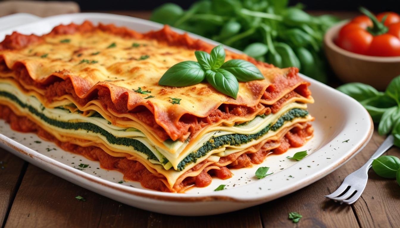 Sebzeli Vegan Lasagna: Kabak ve Ispanak ile Hazırlanan Sağlıklı Alternatif