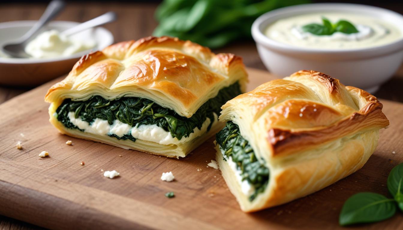 Ispanaklı ve Beyaz Peynirli Lezzetli Börek Tarifi