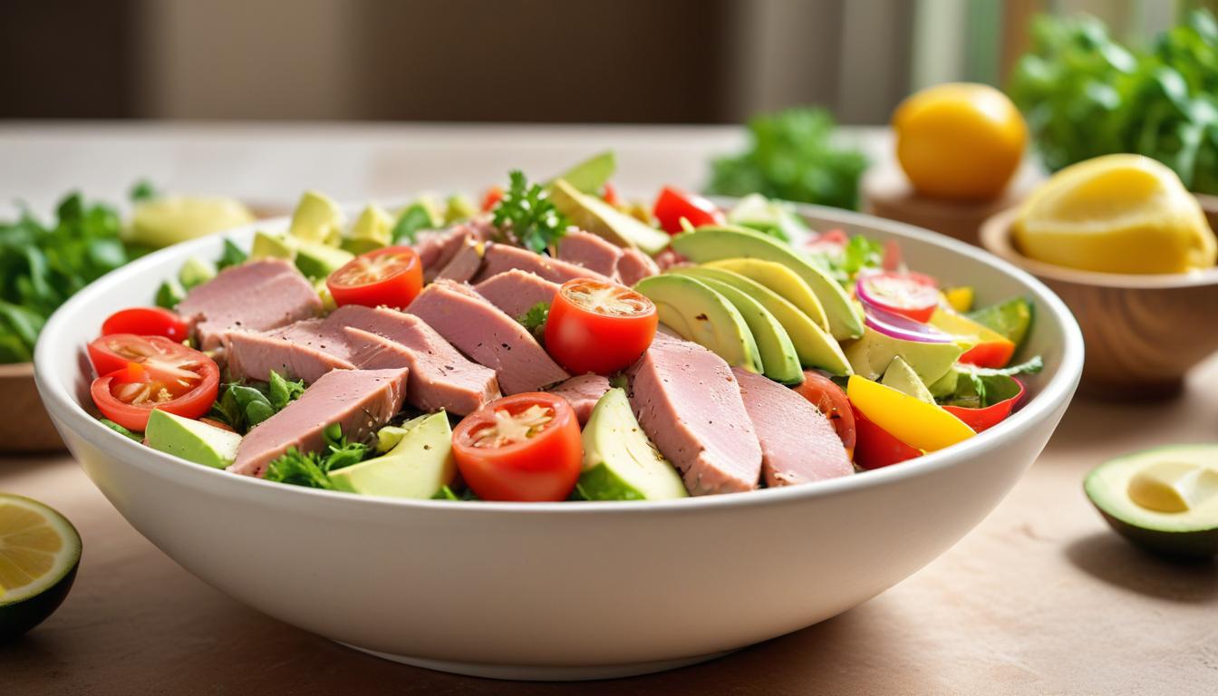 Taze Ton Balıklı ve Avokadolu Salata Tarifi