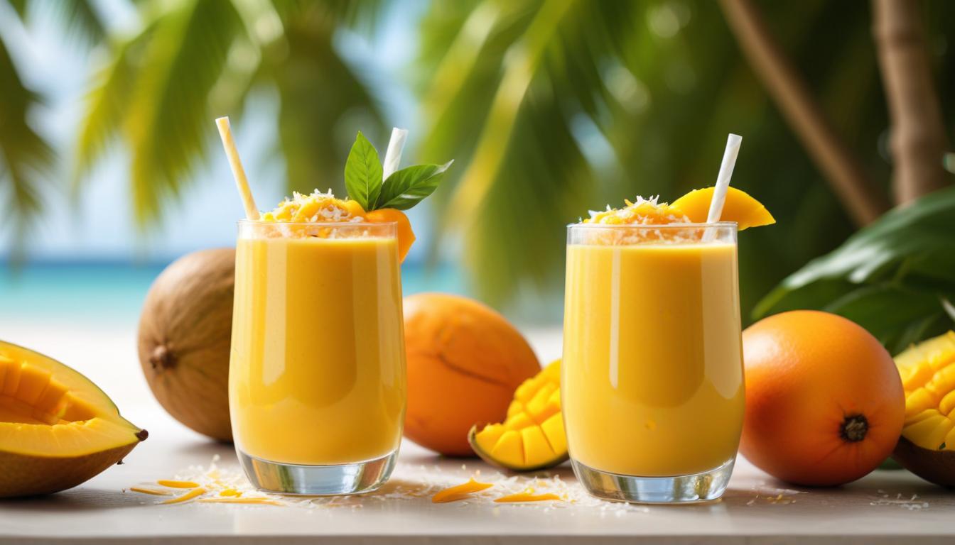 Tropik Lezzet: Mango ve Hindistan Cevizli Smoothie