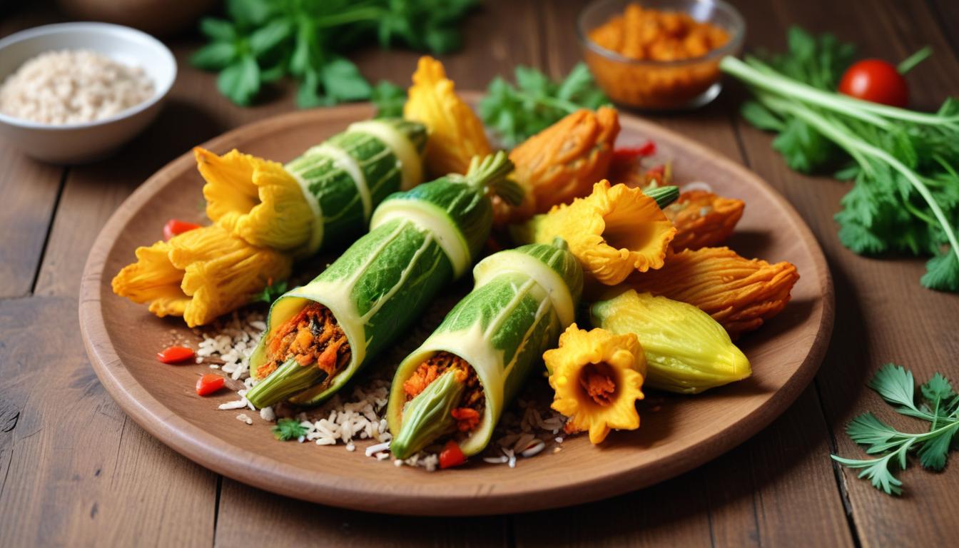 Vegan Kabak Çiçeği Dolması - Yazın Ferahlatan Lezzeti