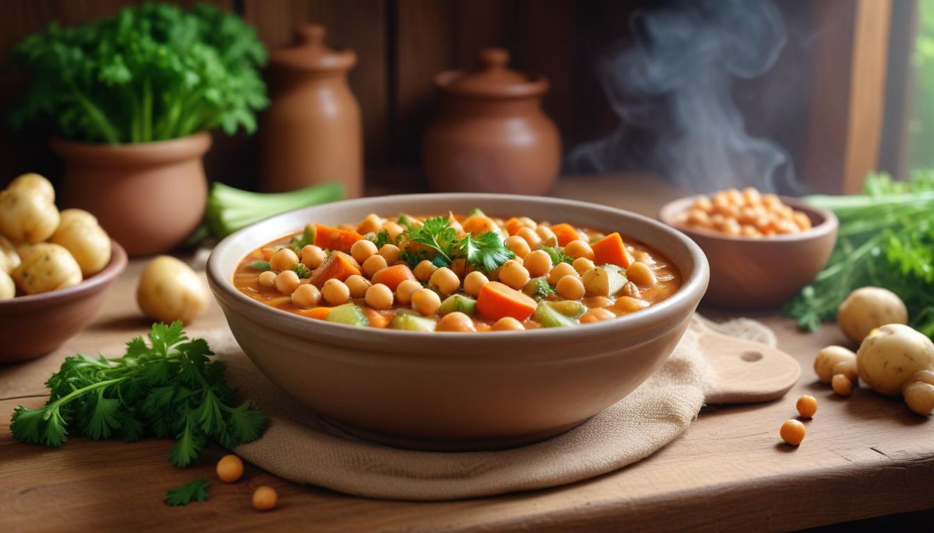 Kışın Sıcak İkramı: Nohutlu ve Sebzeli Vegan Güveç